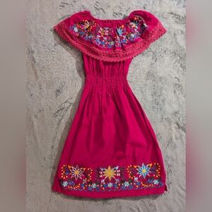 Vintage Mexican Embroidered dress
